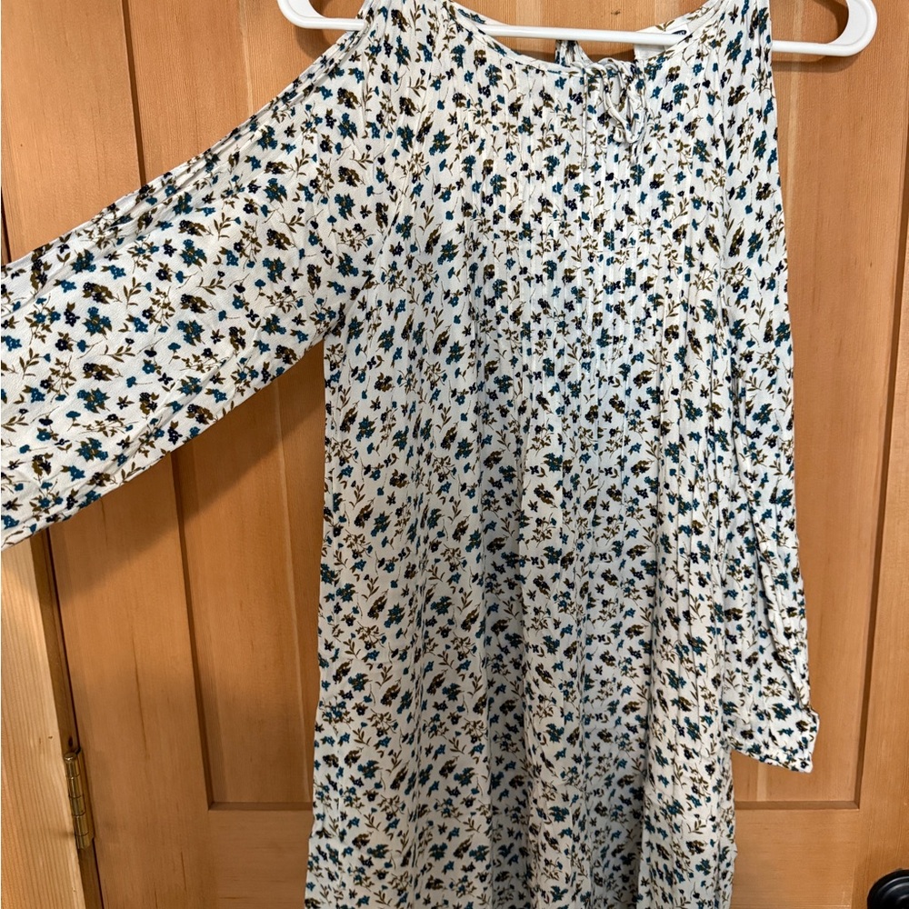 Old Navy Floral Print Dress with Blue and Green Accents